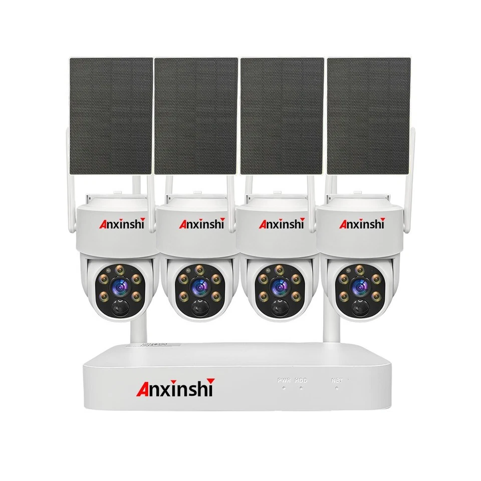 Solar Panels Wireless Security HD 4MP IP PRO Smart WiFi PTZ Camera Kits - Image 2 of 4