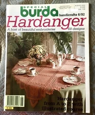 Burda Special Hardanger Embroidery Patterns + Pull-Out 68 Designs 1992