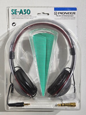 Vintage Pioneer SE-A50 Open Air Type Over Ear Wired Headphones   New / Read