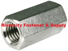 (1) 1/4-28 Stainless Coupling Nut 1/4x28 Hi / Tall / Extension Nut