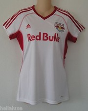 Adidas NEW YORK RED BULLS Soccer football NY shirt Jersey MLS USA Top Women sz L