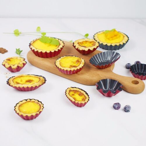 Tart Pan Pie Pizza Cake Cup Quiche Flan Mould Versatile Tool 9.8*9.8*2.4cm - Picture 1 of 15