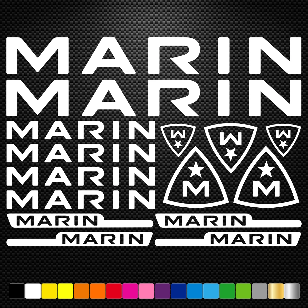 Suitable for Marin 15 Adhesive Stickers MTB Velo Mountain Bike Dh Freeride