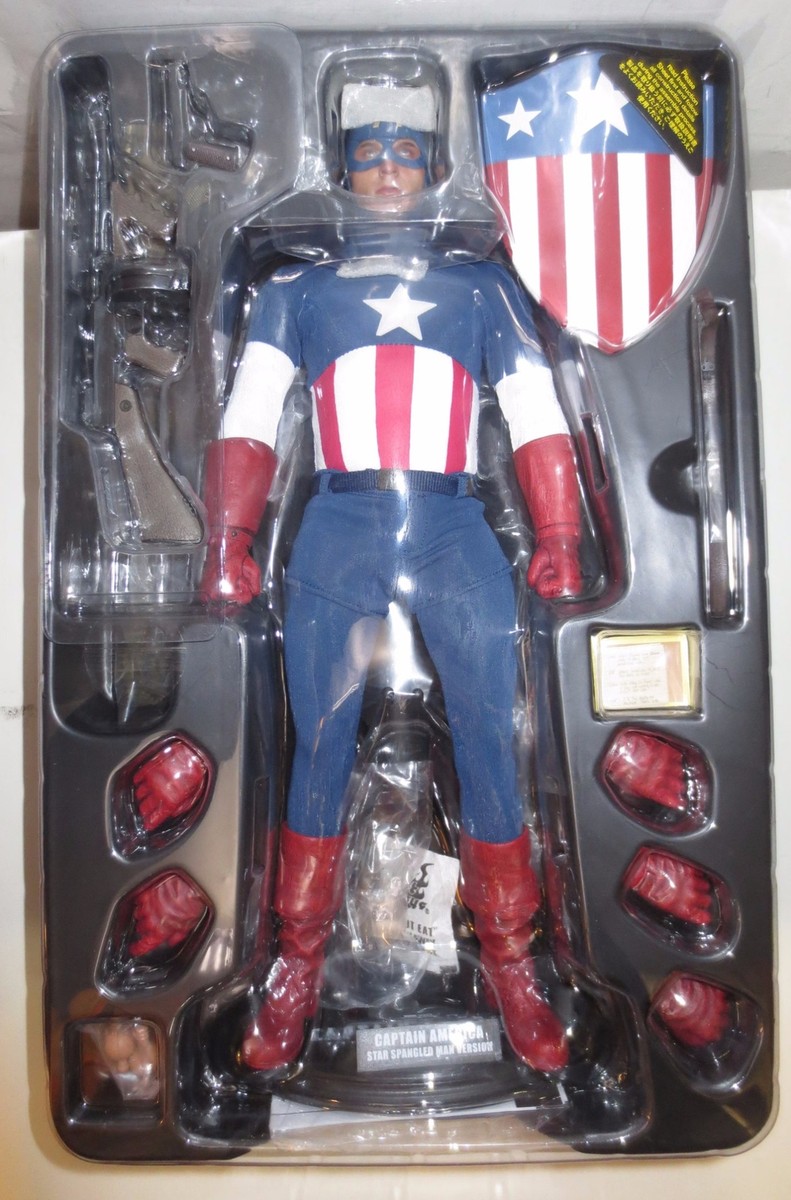 HOT TOYS MMS205 CAPTAIN AMERICA FIRST AVENGER STAR SPANGLED