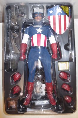 HOT TOYS MMS205 CAPTAIN AMERICA FIRST AVENGER STAR SPANGLED