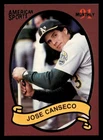 Jose Canseco 1991 American Sports Monthly Card #28 Oakland Athletics