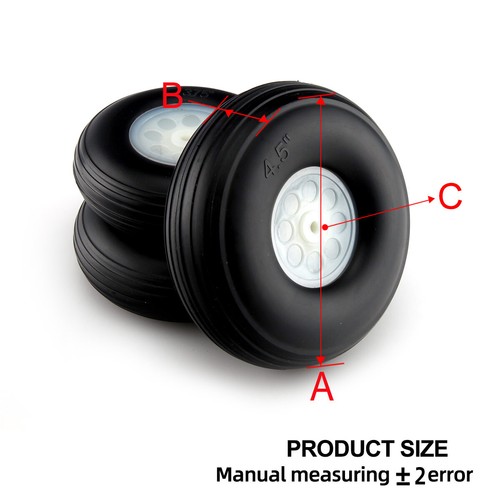 1 pair of 3.5" /89mm PU Wheel With Plastic Hub 3.5inch D89xH32xD5mm Tyre - Picture 2 of 13