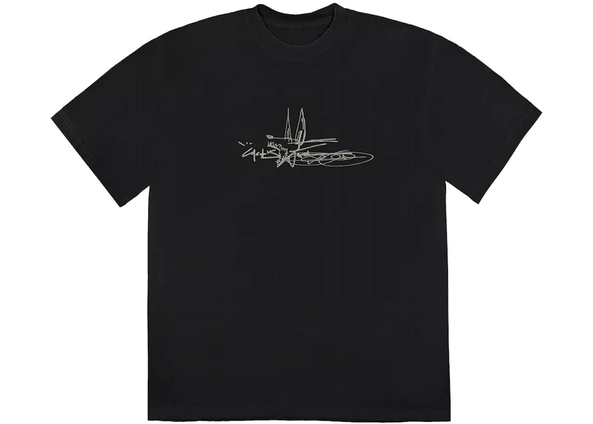 Cactus Jack Travis Scott Scribble T-Shirt Size Large 100% Authentic