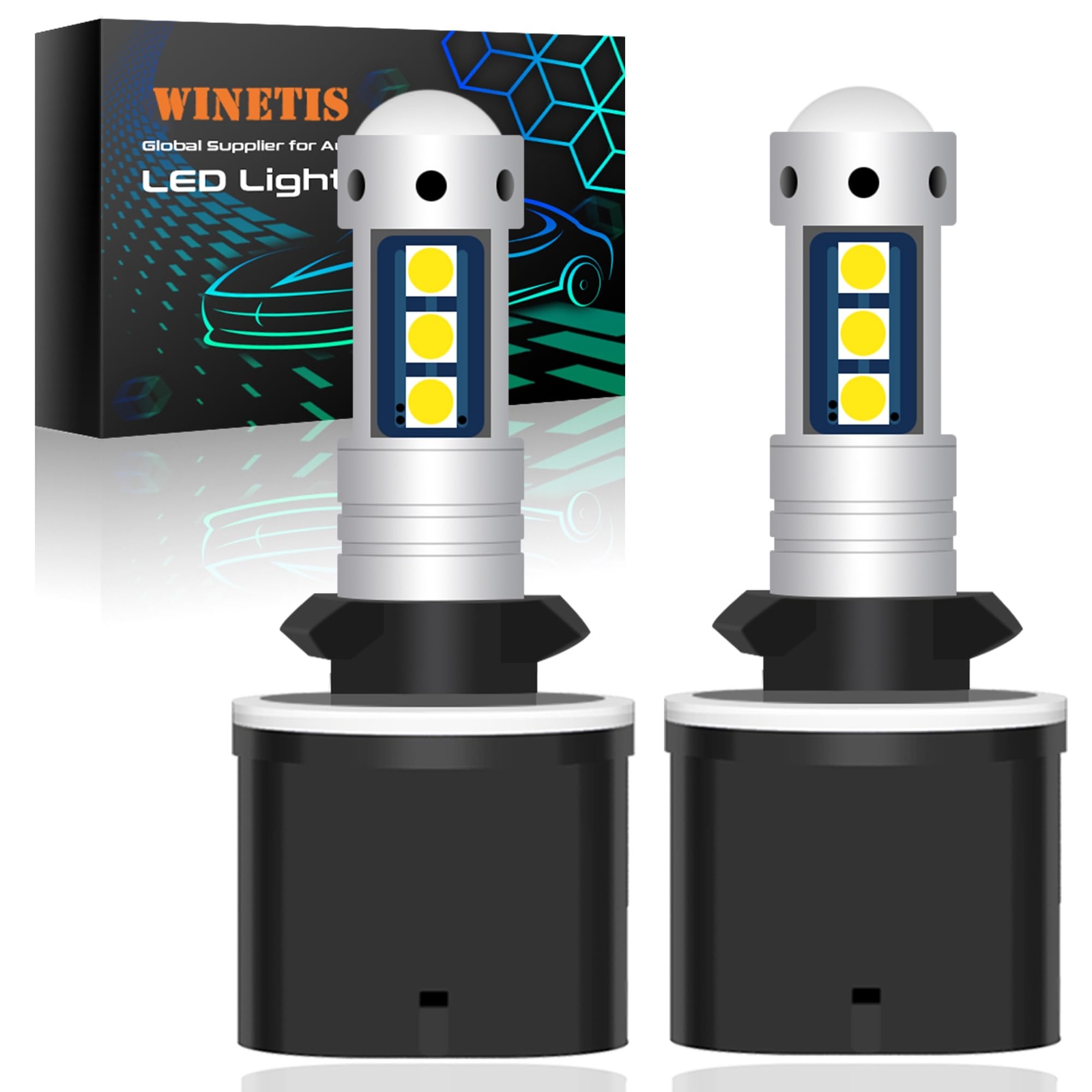 Super Bright 880 890 893 883 892 6000k White Led Bulb Fog Light or DRL, Over