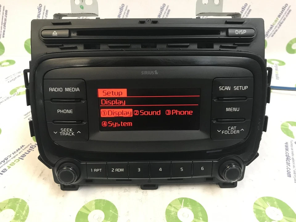 Receptor reproductor de CD radio satélite AM FM 2017-2018 reacondicionado Kia Forte5 OEM Foto 3 de 4