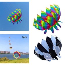 Beach Kite Flying Kites Frameless Polyester Diameter 70cm Boys and Girls 3D