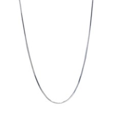 Sterling Silver Diamond Cut Snake Chain Necklace 24" - 925 Italy