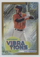 2022 Bowman Virtuosic Vibrations Gold Refractor 20/50 Jairo Pomares #VV-18 s3g