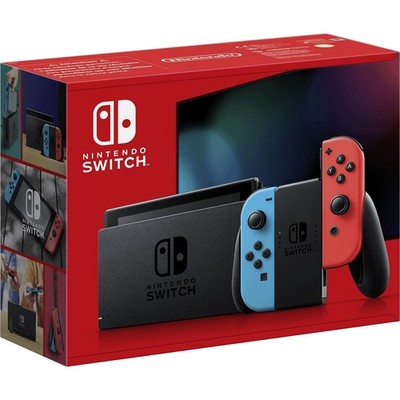 Nintendo Switch Konsole mit Joy-Con - Neon-Rot/Neon-Blau/Grau