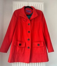 Ladies Next Coat Orange Duffle Style Size 12