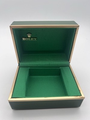 Vintage Green Rolex Inner Watch Box - Missing Bufkor Watch Holder Insert