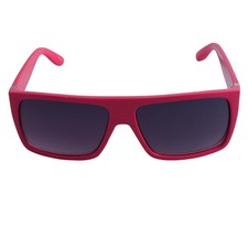 Retro Sonnenbrille Rectangular striped pink & weiß