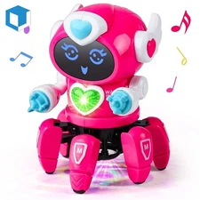 Smart Electronic Dancing Robot Toys with Lights & Music for Kids Birthday Gift