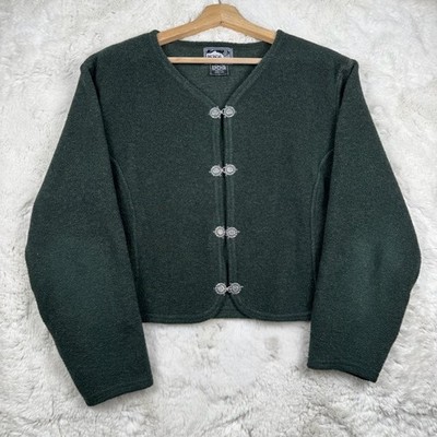 Summit Dog Women's Green Latch Front Wool Blend Colorado Made USA Jacket Size L