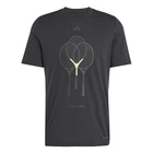 adidas Tennis 3 Rackets Graphic Tee Mens Black Casual Tops JJ1410