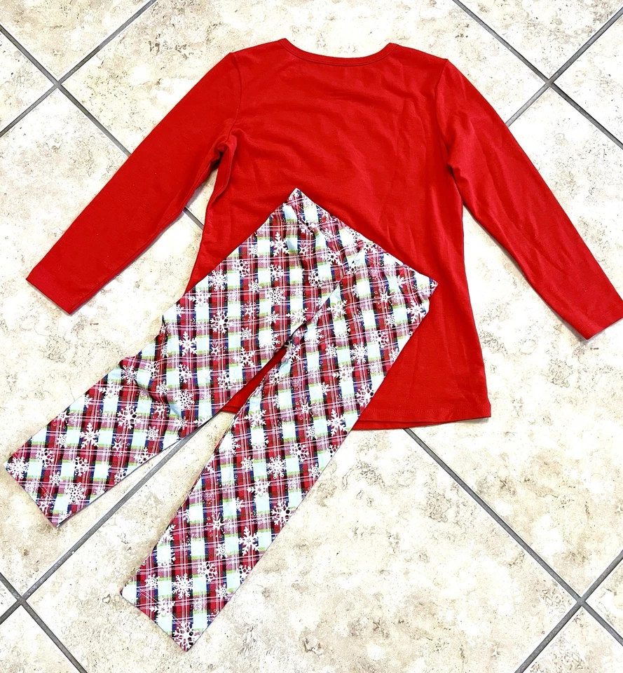 American Girl Holiday Dreams Pajamas Red PJs Set Girls Size 6 (XS) Excellent - Image 2 of 4