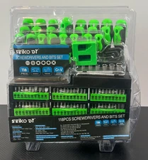 SEIKO 118Pcs Precision Magnetic Screwdriver & Bits Set Green *Read