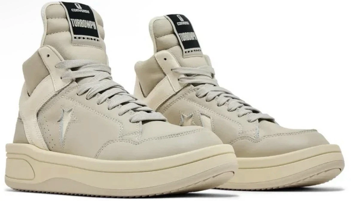 Rick Owens x Converse DRKSHDW TURBOWPN Mid Pelican for Sale