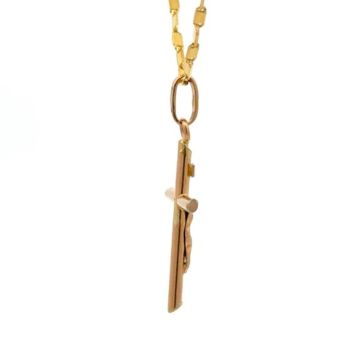 14KT YELLOW GOLD CRUCIFIX CROSS PENDANT 1.2 GRAMS - Picture 6 of 6