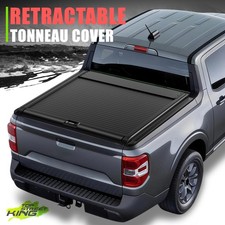 Black Retractable Truck Bed Tonneau Cover Mounting Rail For Ford Maverick 22-26