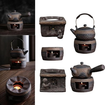 Teewärmer Kung Fu Teeservice Retro Keramik Wasserkocher Teekanne Wärmer Ständer für Küche