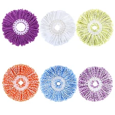 6 Pack Spin Mop Replacement Heads, (6.3 Inch,Round) Microfiber Mop Refills Co...