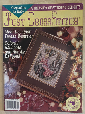 Just Cross Stitch April 1993 Magazine-Wentzler Lily Maiden