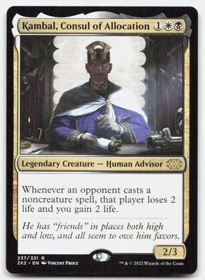 Kambal, Consul of Allocation 237 Double Masters 2022 Magic: The Gathering NM