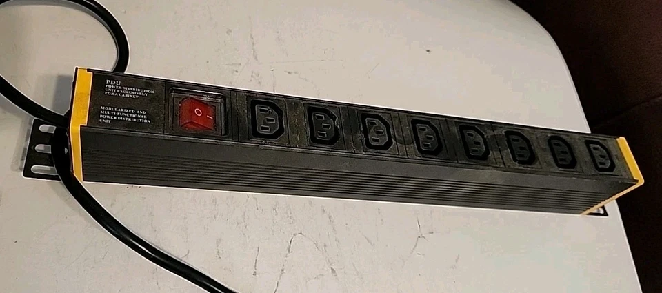 PDU Power Distribution Unit For Cabinet 8 Outlets w/One On Off Switch (Lot Of 2) - Image 3 of 3