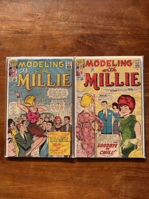 Modeling With Millie #32 & 33 (Marvel 1964) Both 6.0 FN