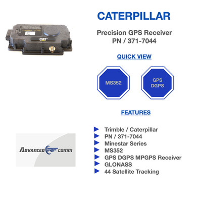 Caterpillar Trimble Minstar MS352 Precision GPS Receiver PN  371-7044