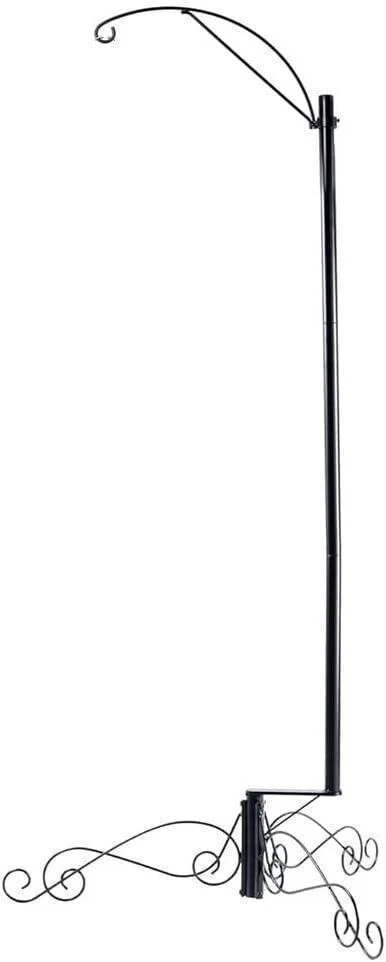 61 Inch Bird Cage Stand Shepherd Hook Hanging for Hummingbird Feeder Solar Light