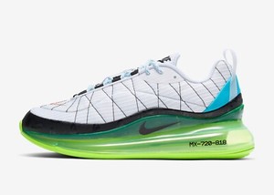 nike white and green trainers