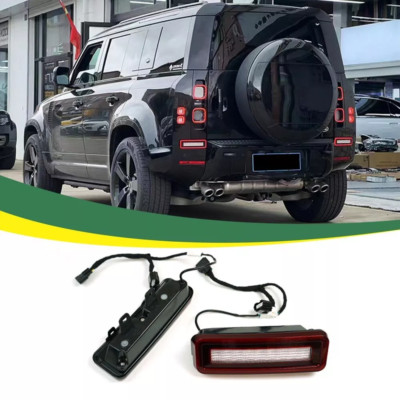 For Defender 90 110 130 2020-2025 LED Rear Bumper Reflector Brake Light