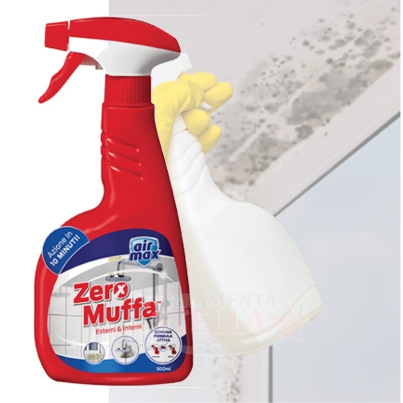 SPRAY ANTIMUFFA IGIENIZZANTE MUFFICIDA MURO ELIMINA STOP MUFFA E ALGHE MUSCHIO