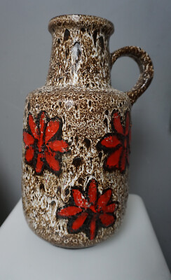 Scheurich Germany Keramik Vase Fat Lava Pop Panton Ära 408-40 (F24-070)