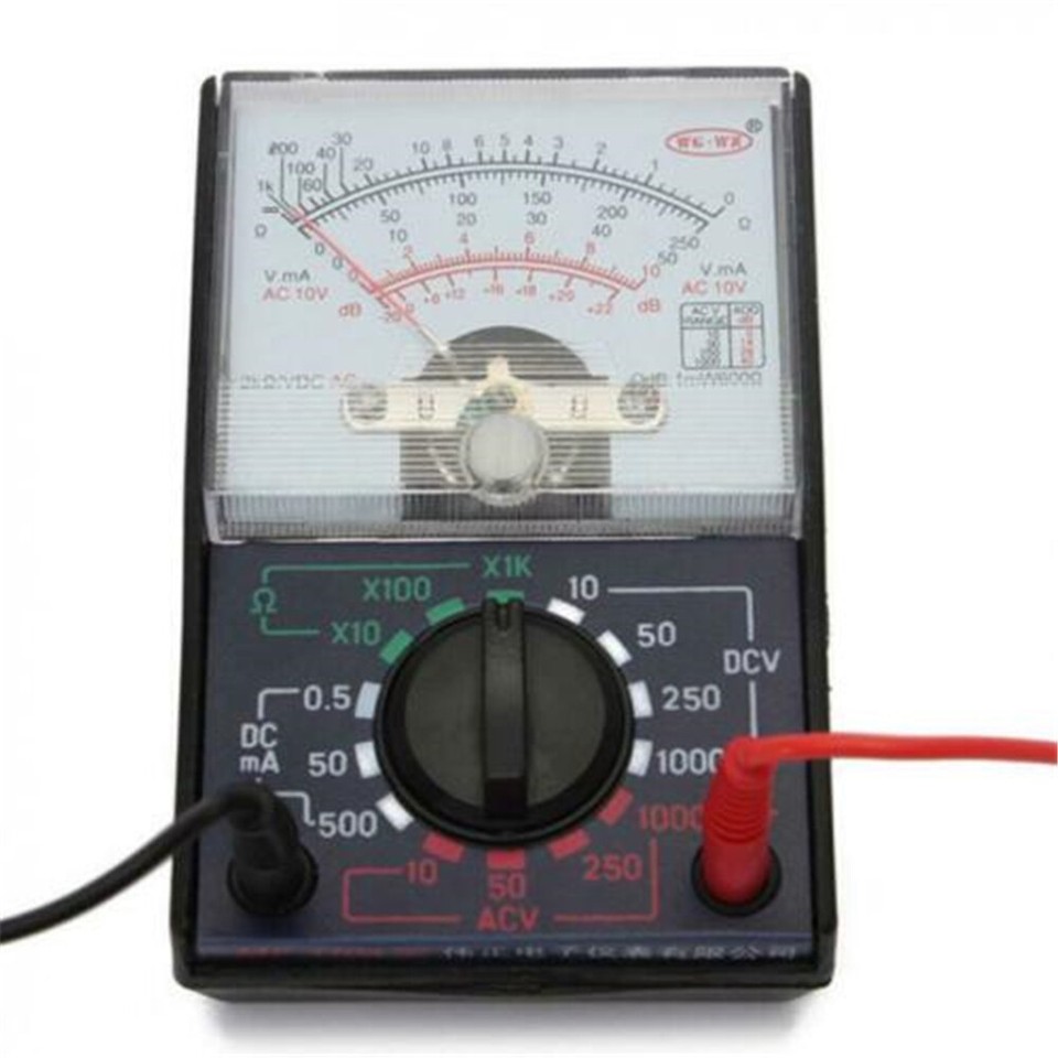 AC/DC1000V/250mA Volt Voltmeter Ammeter Ohmmeter Analog Multimeter