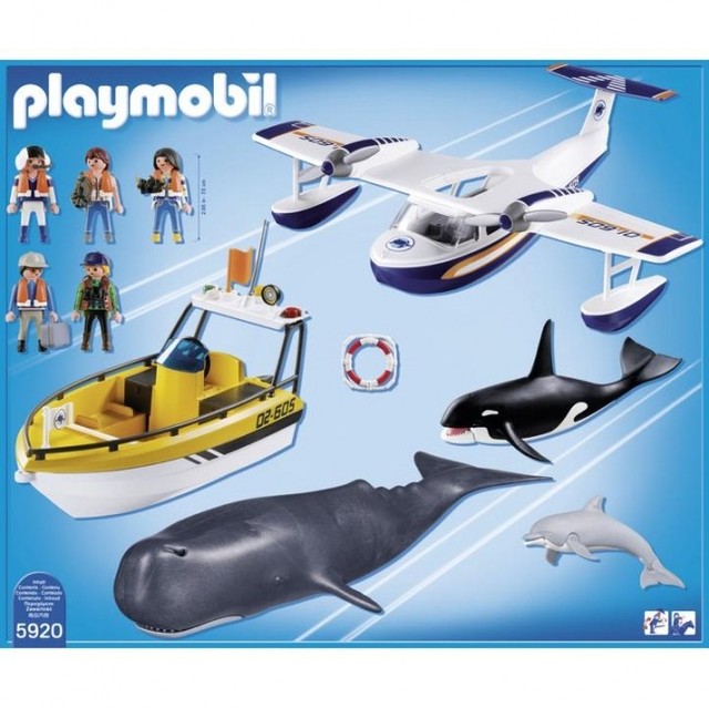 playmobil whale watching set