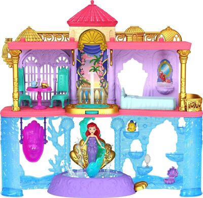 Wooden Dollhouse Ariel Land To Sea Castle Dollhouse Disney
