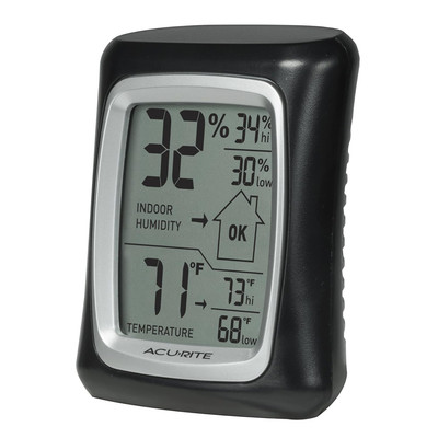 Acurite Indoor Digital Thermometer & Hygrometer with Temperature and Humidity Ga