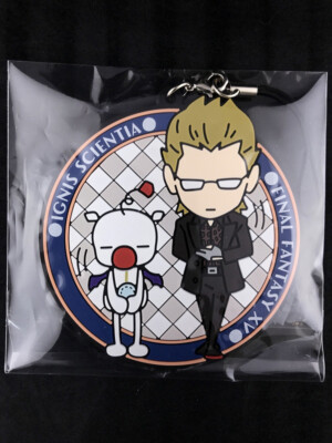 Final Fantasy XV Ignis Scientia B Rubber Coaster Strap Key Chain movic New
