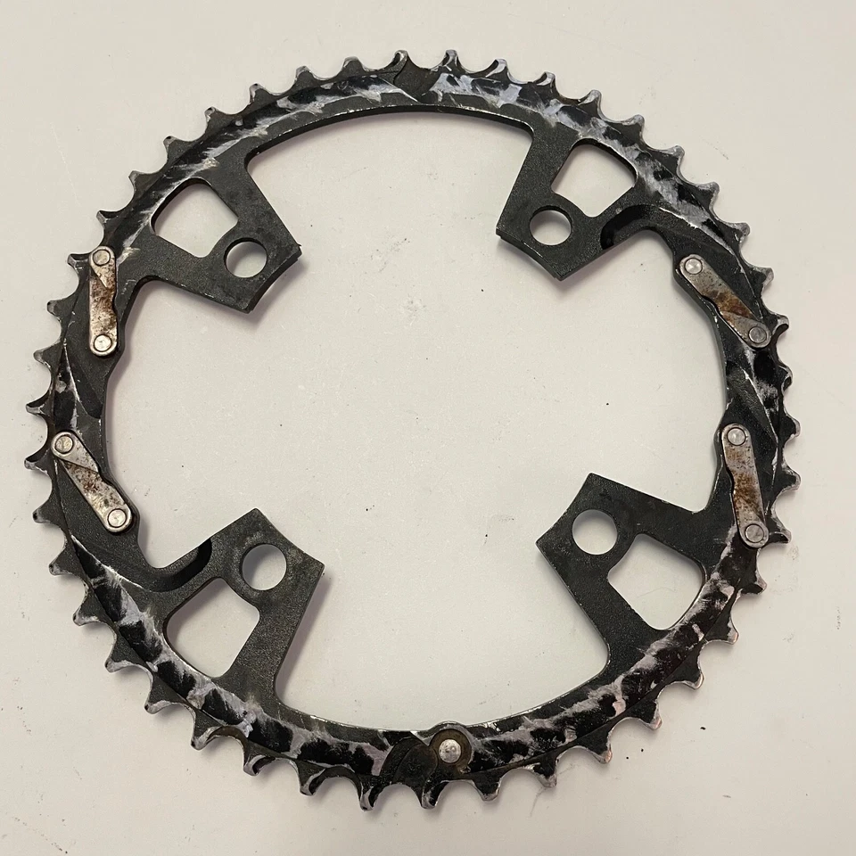 Anillo de cadena Race Face 44T Tooth Evolve 9 velocidades 104BCD negro MTB 4 pernos Foto 2 de 3