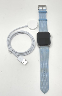 Apple Watch Series Hermes 44mm Steel Case with Hermes Band Cellular A1976  Good