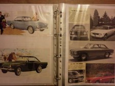 M1) Einzigartige Sammlung original Zeitungsausschnitte 50er-'80er Jahre Oldtimer