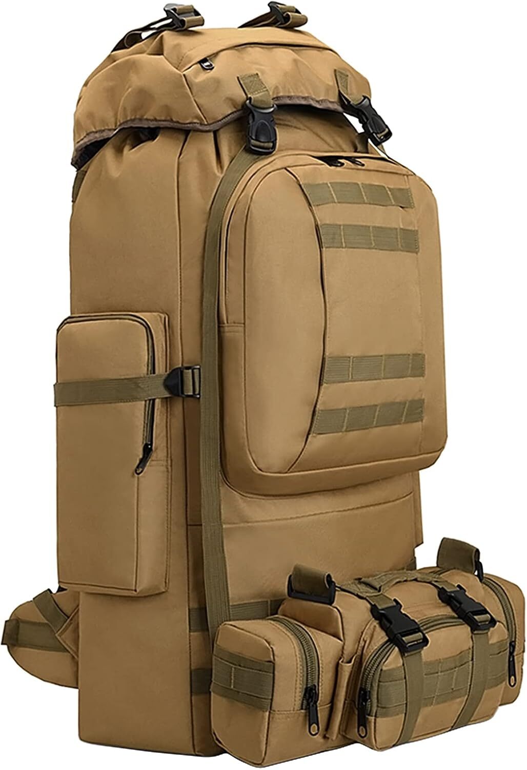 100L Camping Hiking Backpack Molle military Tactical rucksack backpack Wate...